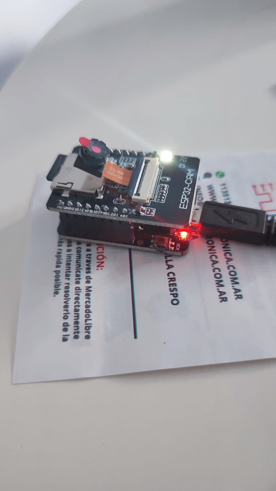 ESP32-CAM flash test