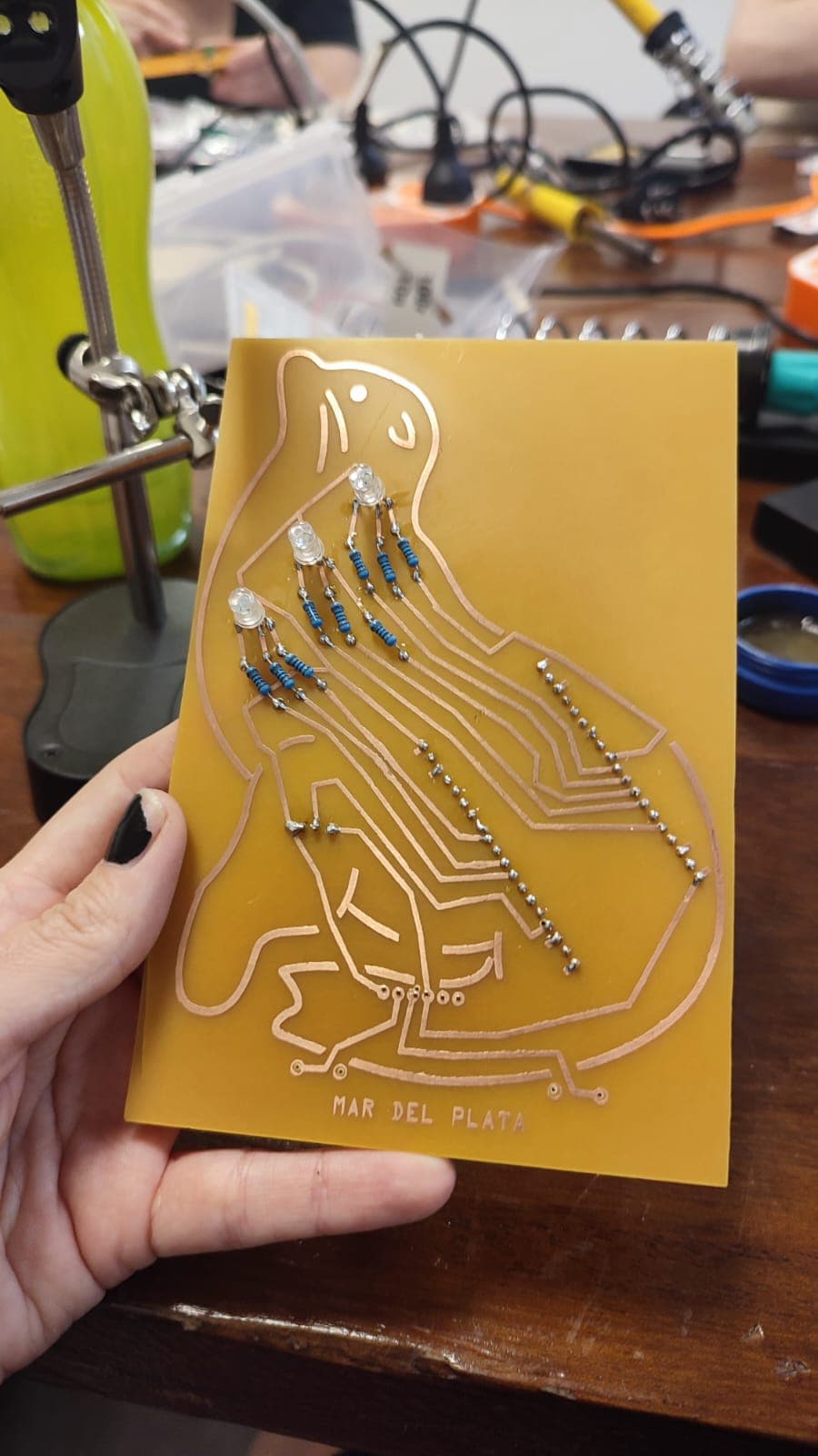 Soldering result