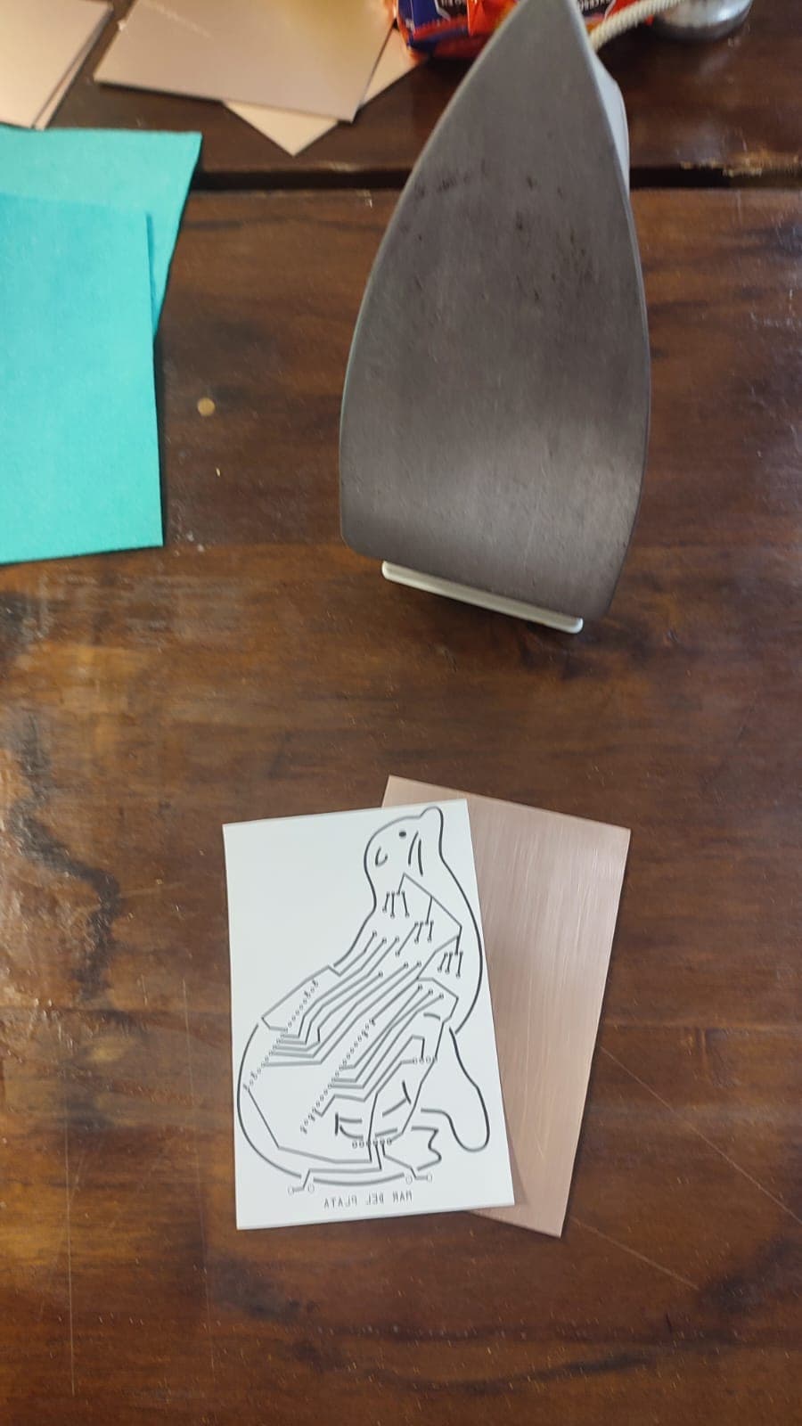 Thermal transfer of the design