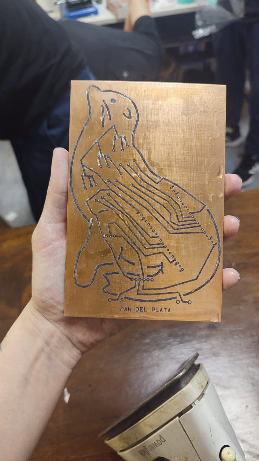 Etching result